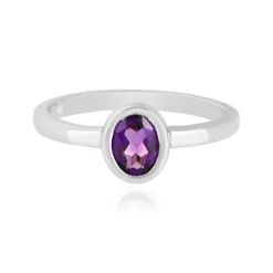 Sibirischer Amethyst-Silberring