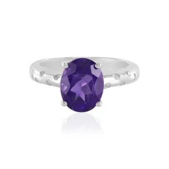 Sibirischer Amethyst-Silberring