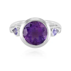 Sibirischer Amethyst-Silberring (Adela Silber)