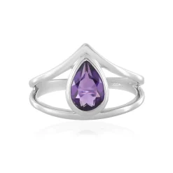 Sibirischer Amethyst-Silberring