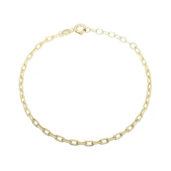 Silber-Ankerarmband - 2,07 g - 16,5-19 cm - vergoldet