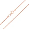 Silber-Criss-Cross-Kette - 90 cm - 5,22 g - rosévergoldet