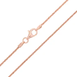 Silber-Criss-Cross-Kette - 90 cm - 5,22 g - rosévergoldet