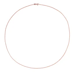 Silber-Criss-Cross-Kette - 4,9 g - 90 cm - rosévergoldet