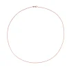 Silber-Criss-Cross-Kette - 4,9 g - 80 cm - rosévergoldet