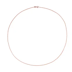Silber-Criss-Cross-Kette - 4,9 g - 80 cm - rosévergoldet