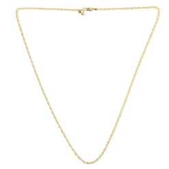 Silber-Kordelkette - 61 cm - 7,6 g - vergoldet