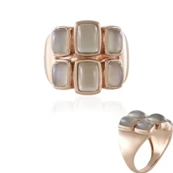 Silberner Mondstein-Silberring (KM by Juwelo)