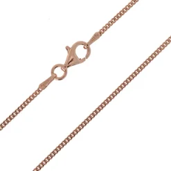 Silber-Panzerkette - 90 cm - 4,66 g - rosévergoldet