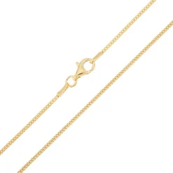 Silber-Panzerkette - 4,31 g - 80 cm - vergoldet