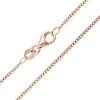 Silber-Panzerkette - 2,5 g - 45 cm - rosévergoldet