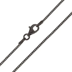 Silber-Panzerkette - 3,53 g - 60 cm - rutheniert