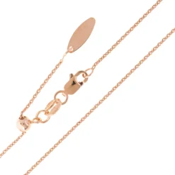 Silber-Rolokette - 2,12 g - 60 cm - rosévergoldet