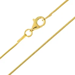 Silber-Schlangenkette - 50 cm - 2,27 g - vergoldet