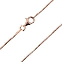 Silber-Schlangenkette - 90 cm - 6,18 g - rosévergoldet