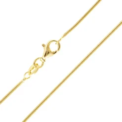 Silber-Schlangenkette - 3,8 g - 45 cm - vergoldet