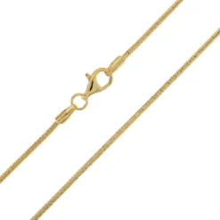 Silber-Schlangenkette - 7,2 g - 45 cm - vergoldet