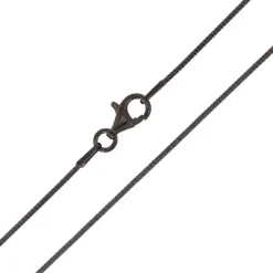 Silber-Schlangenkette - 4,58 g - 60 cm - rutheniert