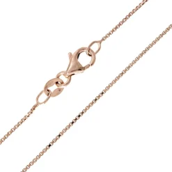 Silber-Veneziakette - 2 g - 45 cm - rosévergoldet