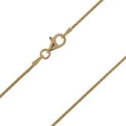 Silber-Zopfkette - 90 cm - 5,17 g - vergoldet