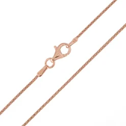 Silber-Zopfkette - 4,96 g - 70 cm - rosévergoldet