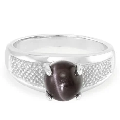 Skapolith-Katzenauge-Herren-Silberring