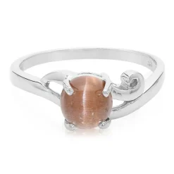 Skapolith-Katzenauge-Silberring