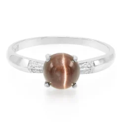 Skapolith-Katzenauge-Silberring