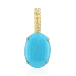 Sleeping Beauty-Türkis-Goldanhänger