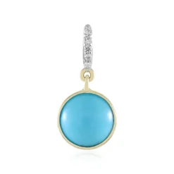 Sleeping Beauty-Türkis-Goldanhänger