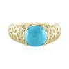 Sleeping Beauty-Türkis-Goldring (Ornaments by de Melo)