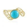 Sleeping Beauty-Türkis-Goldring (Ornaments by de Melo)