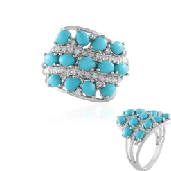 Sleeping Beauty-Türkis-Silberring (Faszination Türkis)