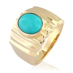 Sleeping Beauty-Türkis-Silberring (de Melo)