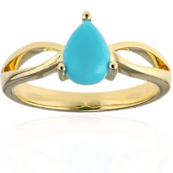 Sleeping Beauty-Türkis-Silberring