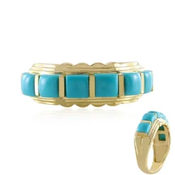 Sleeping Beauty-Türkis-Silberring