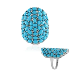 Sleeping Beauty-Türkis-Silberring (Faszination Türkis)