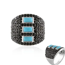 Sleeping Beauty-Türkis-Silberring (Faszination Türkis)