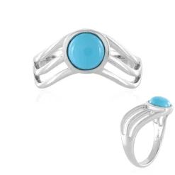 Sleeping Beauty-Türkis-Silberring (Faszination Türkis)