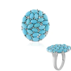 Sleeping Beauty-Türkis-Silberring (Faszination Türkis)