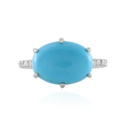 Sleeping Beauty-Türkis-Silberring (Faszination Türkis)