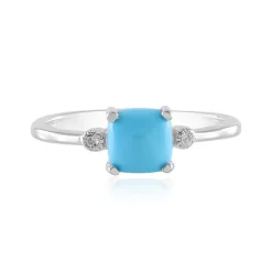 Sleeping Beauty-Türkis-Silberring (Faszination Türkis)