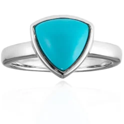 Sleeping Beauty-Türkis-Silberring