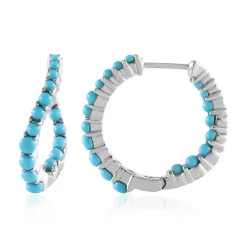 Sleeping Beauty-Türkis-Silberohrringe (Faszination Türkis)