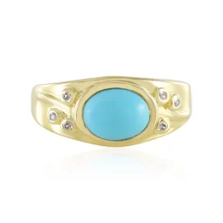 Sleeping Beauty-Türkis-Silberring