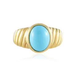 Sleeping Beauty-Türkis-Silberring