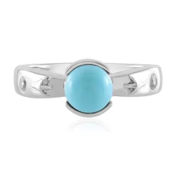Sleeping Beauty-Türkis-Silberring