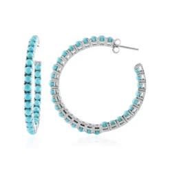 Sleeping Beauty-Türkis-Silberohrringe (Faszination Türkis)