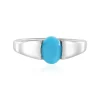 Sleeping Beauty-Türkis-Silberring