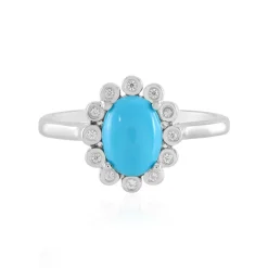 Sleeping Beauty-Türkis-Silberring (Faszination Türkis)